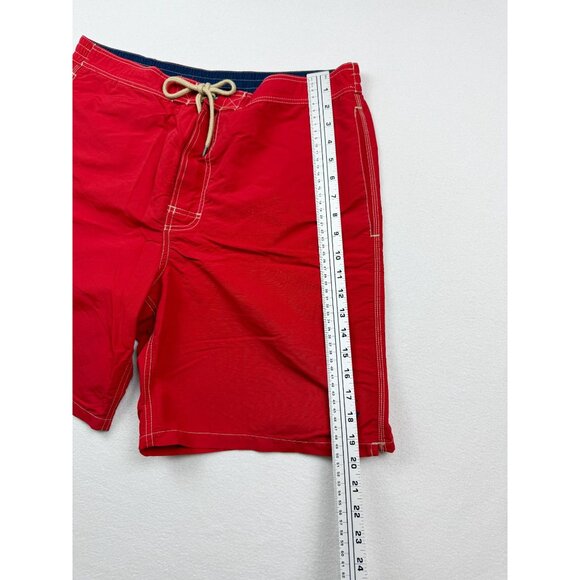 POLO RALPH LAUREN Swim Trunks Size XL Mens Lined Cargo Pocket Navy Pony Red - Picture 9 of 10
